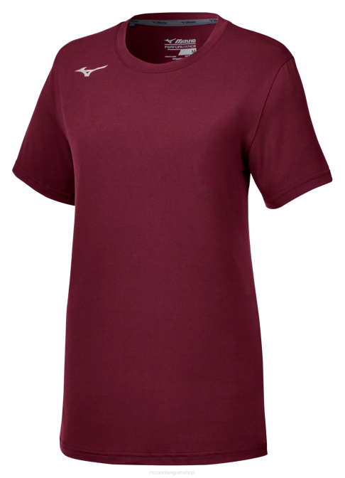 Mizuno aanvalst-shirt met korte mouwen 3.0 meisje kleding kardinaal(1212) VZJP2294