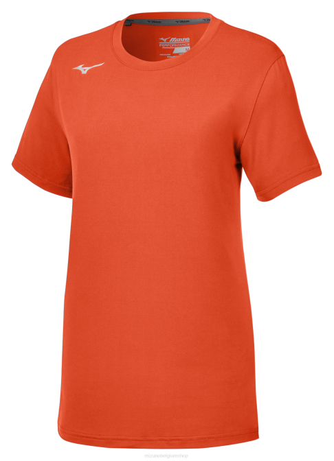 Mizuno aanvalst-shirt met korte mouwen 3.0 meisje kleding oranje(2020) VZJP2295