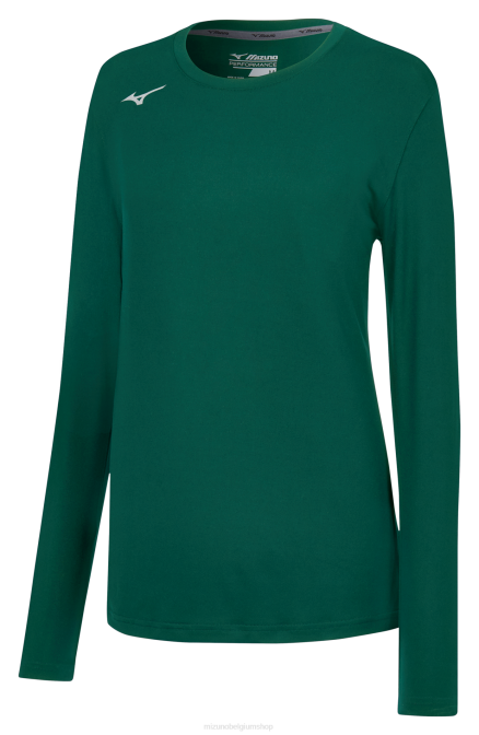 Mizuno aanvalst-shirt met lange mouwen vrouwen kleding bos(4141) VZJP2278