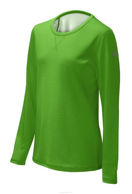 Mizuno core dual hybride top uniseks kleding elektrischgroen-wit(8d00) VZJP2571