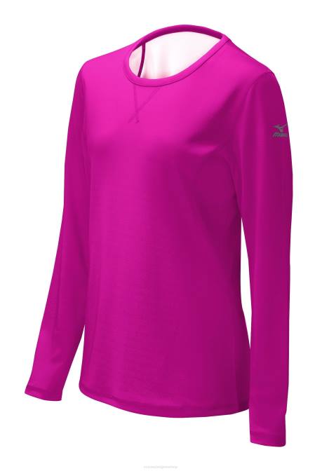 Mizuno core dual hybride top uniseks kleding schokkendroze-wit(1m00) VZJP2570