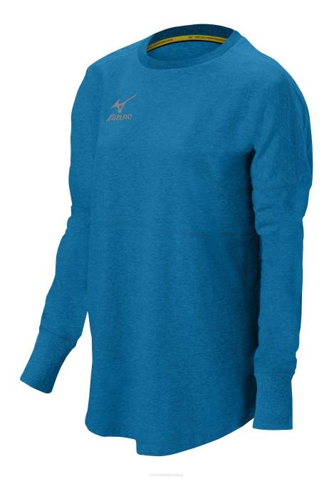 Mizuno hitters pullovertop uniseks kleding divablauw-lichtblauw/columbia(5s55) VZJP2484