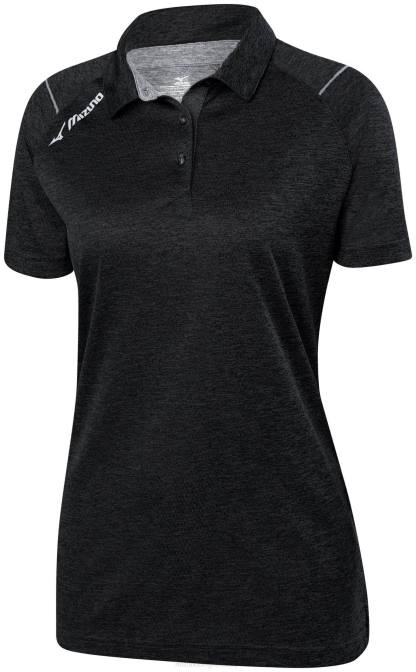 Mizuno volleybal polo vrouwen kleding zwart(9090) VZJP2457