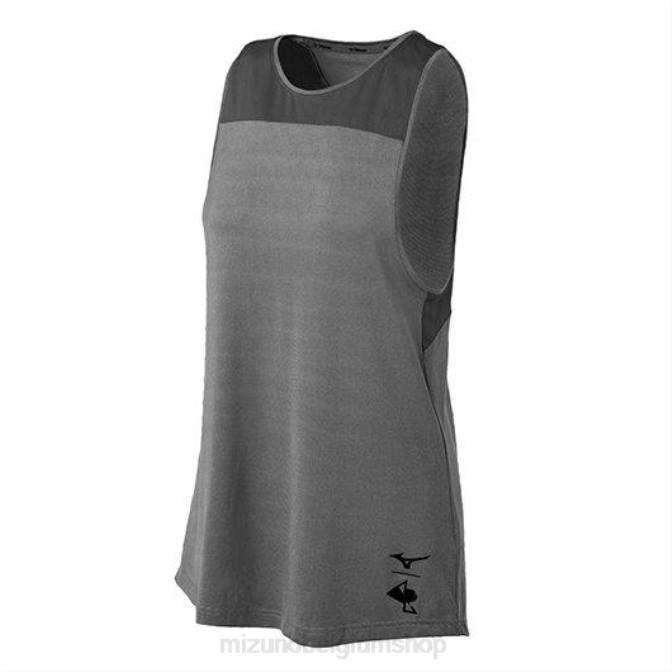 Mizuno april ross luxe tank uniseks kleding zwart(9090) VZJP2436
