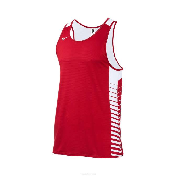Mizuno team tank Heren kleding 20.team.rood(sm31) VZJP2465