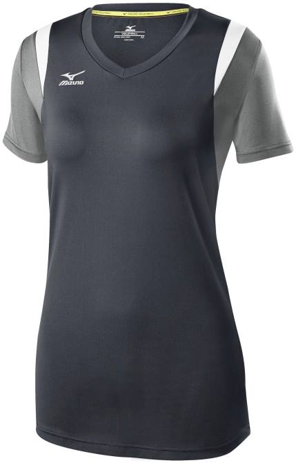 Mizuno balboa 5.0 volleybalshirt met korte mouwen jeugd kleding groeve-zilver(9u73) VZJP2425