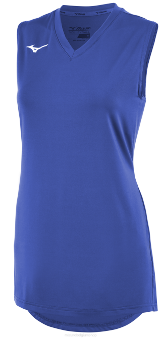 Mizuno mouwloos volleybalshirt met v-hals vrouwen kleding koninklijk(5252) VZJP2495