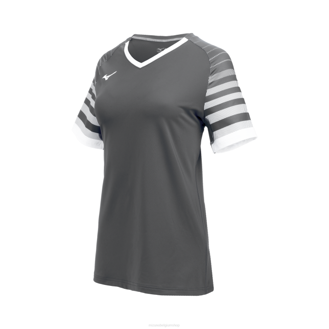 Mizuno techno 8 volleybalshirt met korte mouwen vrouwen kleding kap-wit(9i00) VZJP2334