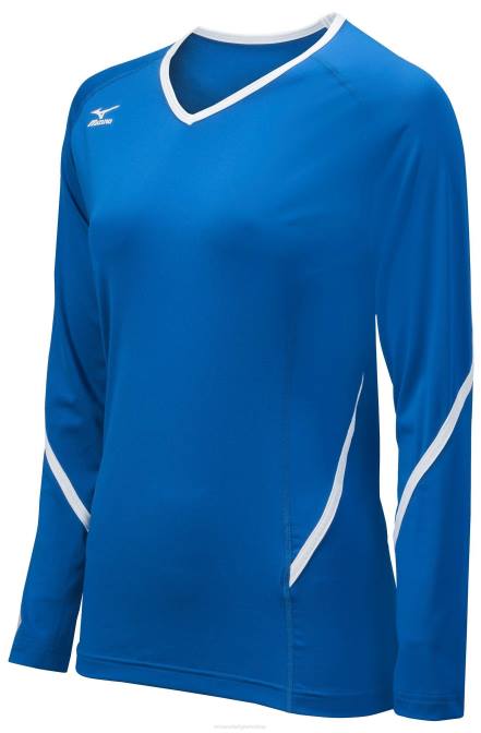 Mizuno techno generatie jersey met lange mouwen jeugd kleding koningswit(5200) VZJP2411