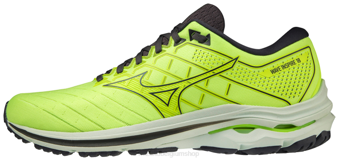 Mizuno wave inspire 18 hardloopschoen Heren schoenen neokalk-mistblauw(4m5c) VZJP140