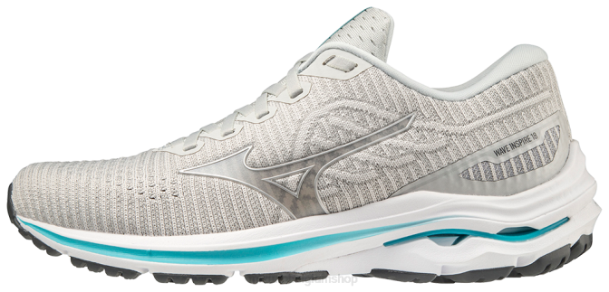 Mizuno wave inspire 18 waveknit hardloopschoen vrouwen schoenen oesterzwam(ymym) VZJP148