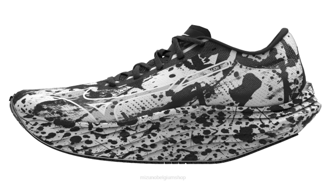 Mizuno wave rebellion pro kakizome pb hardloopschoen uniseks schoenen wit-zwart(0090) VZJP35