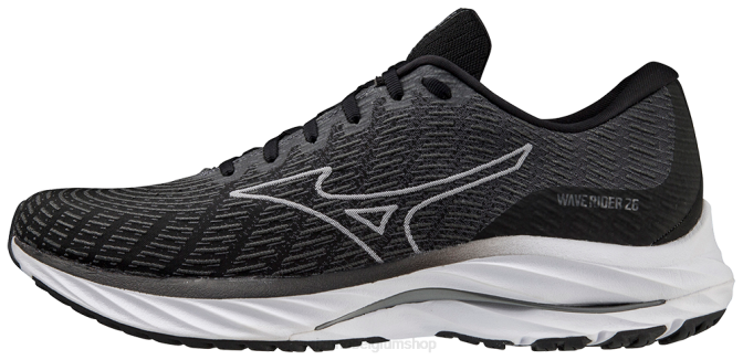 Mizuno wave rider 26 ssw hardloopschoen Heren schoenen zwart-wit(9000) VZJP96