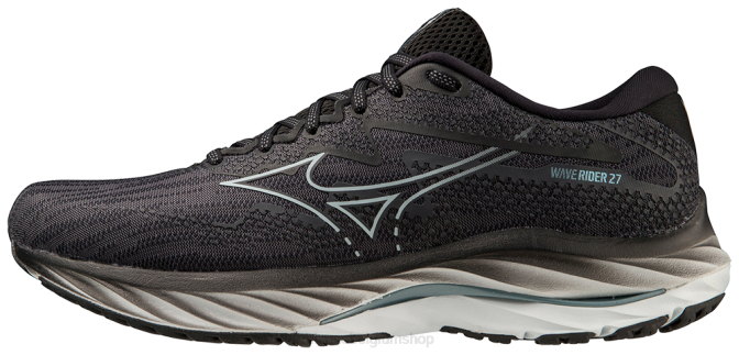 Mizuno wave rider 27 2e hardloopschoen Heren schoenen ebbenhout-illusieblauw(eyib) VZJP13