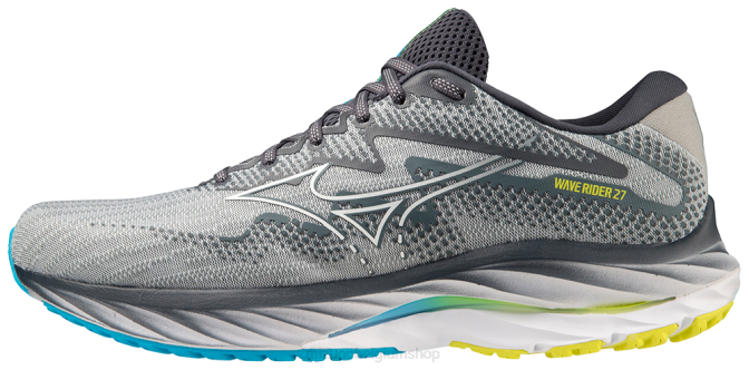 Mizuno wave rider 27 2e hardloopschoen Heren schoenen parelblauw-wit(5f00) VZJP14