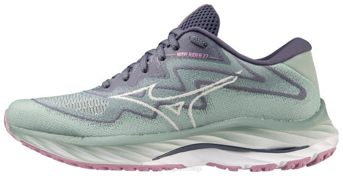 Mizuno wave rider 27 ssw hardloopschoen vrouwen schoenen bluesurf-sneeuwwitje(bs0d) VZJP21