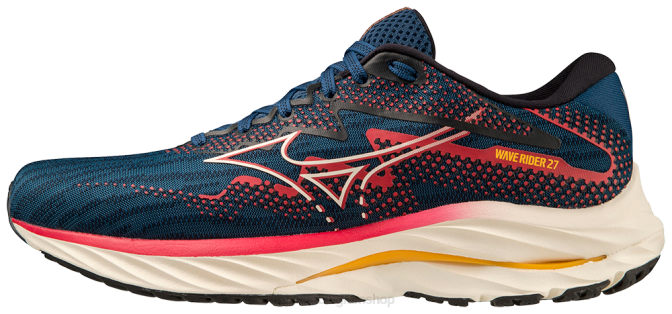 Mizuno waverider 27 hardloopschoen Heren schoenen blauwopaal-papyrus(570h) VZJP5