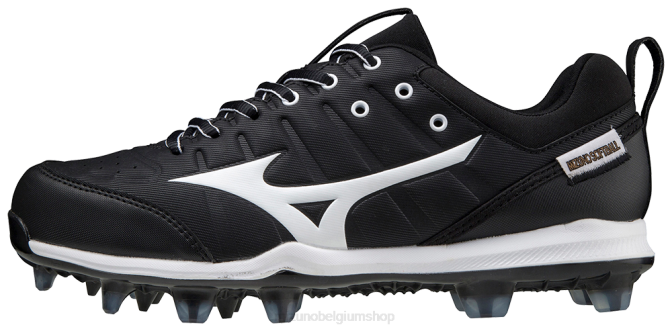 Mizuno 9-spike advanced finch elite 5 tpu gegoten softbalschoen vrouwen schoenen zwart-wit(9000) VZJP2163