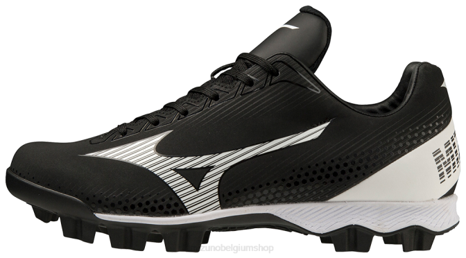 Mizuno wave finch lightrevo gegoten softbalschoen vrouwen schoenen zwart-wit(9000) VZJP2175