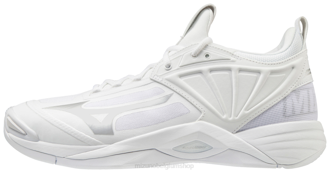 Mizuno wave momentum 2 volleybalschoen Heren schoenen wit-zilver(0073) VZJP2199