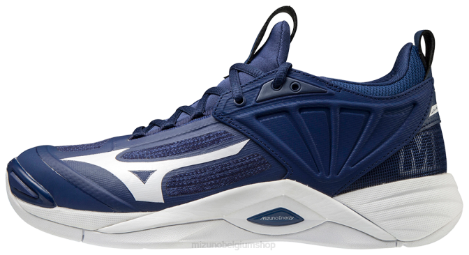 Mizuno wave momentum 2 volleybalschoen vrouwen schoenen marine-wit(5100) VZJP2188