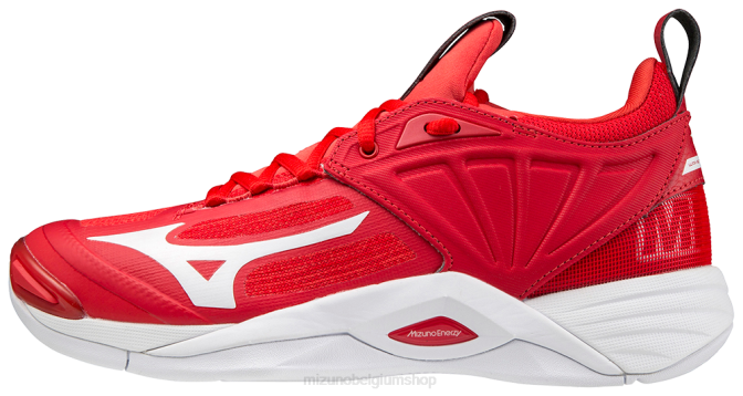 Mizuno wave momentum 2 volleybalschoen vrouwen schoenen rood-wit(1000) VZJP2187